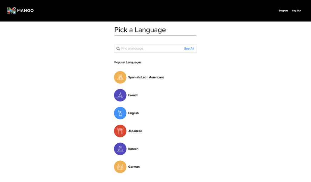 Mango promo code process step 2